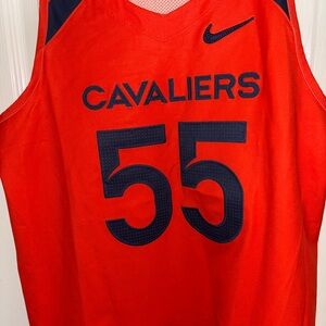 Nike New Virginia Cavaliers #55 Orange & Navy DRI-FIT Women’s M Jersey (B2y)